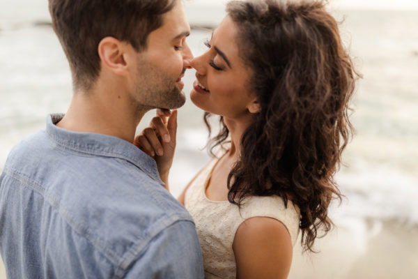 laguna beach engagement photography after hard light